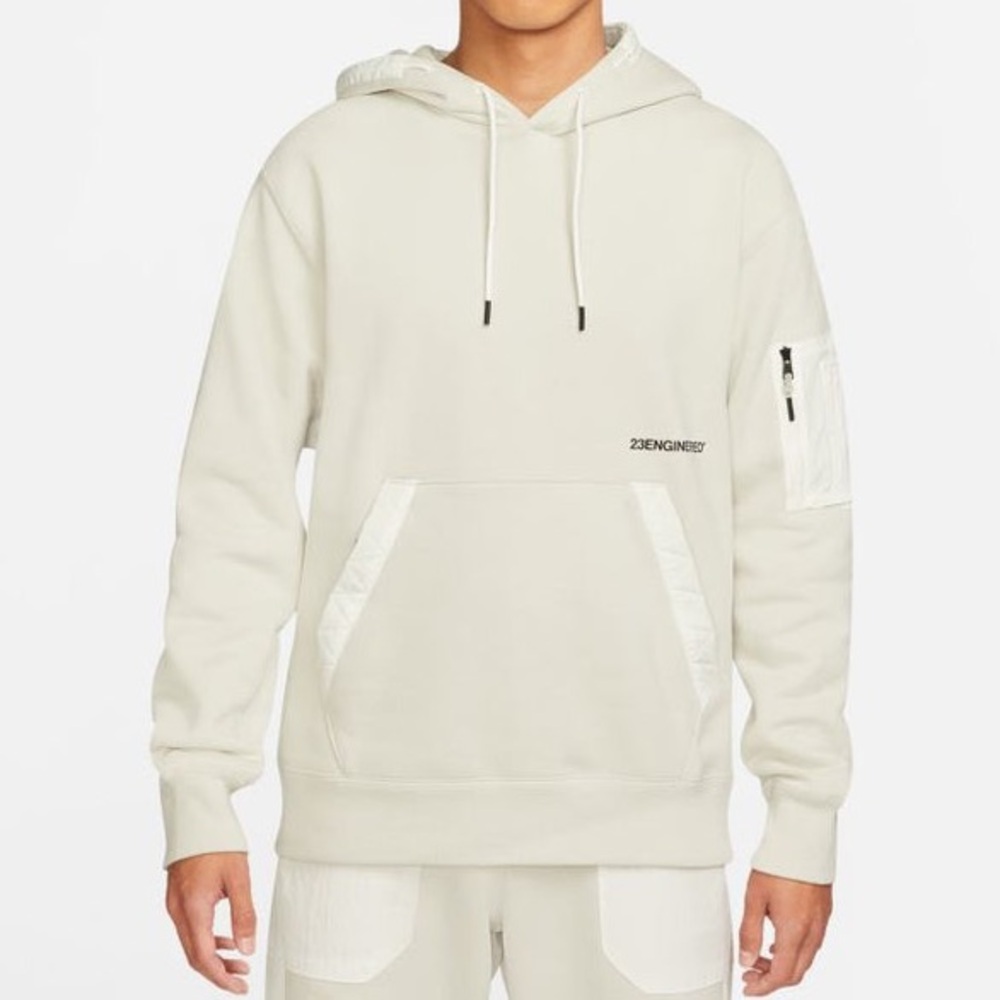 Jordan 23 Engineered Fleece Hoodie Light Bone Men’s Medium Pullover